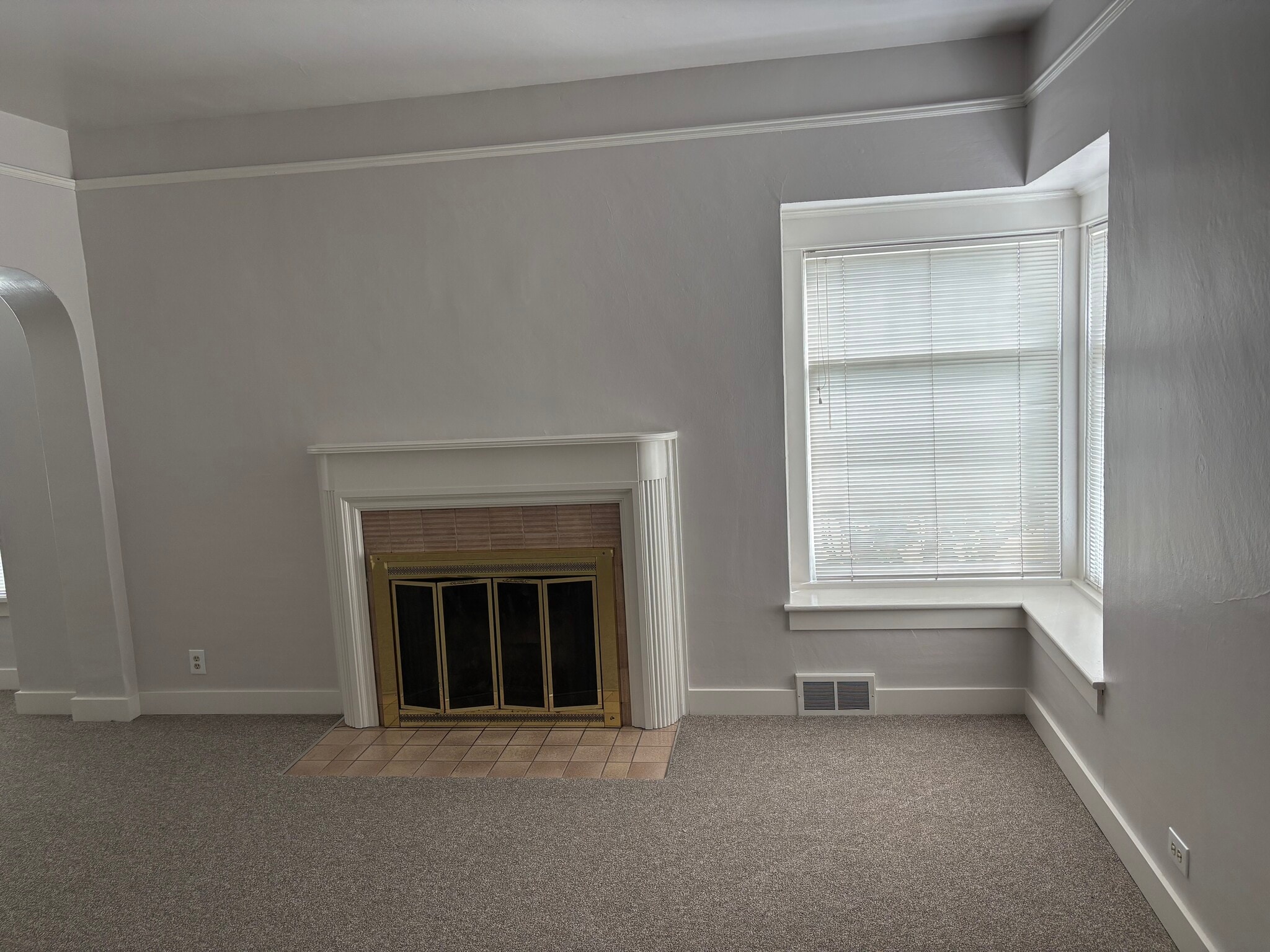 Living Room with Fireplace - 1827 Baker Ave