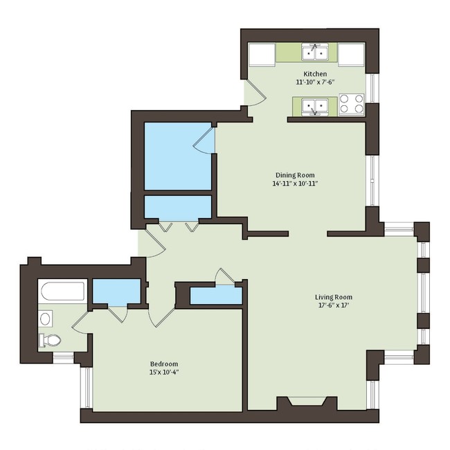 Floorplan - 1101 E. Hyde Park Boulevard