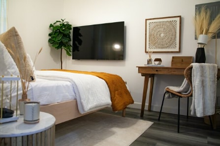 Example of a furnished bedroom (Home comes unfurnished) - 17244 Kingsbury St