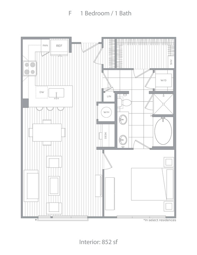 F 1 Bed / 1 Bath - Hanover Crossing Residences