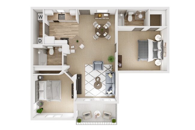 Floorplan - Kensington Apartments