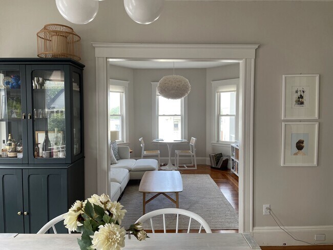 Dining Room (with view into living room) - 15 Belknap St