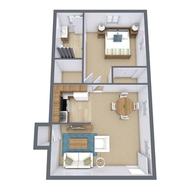 Floorplan - Claremont Apartments