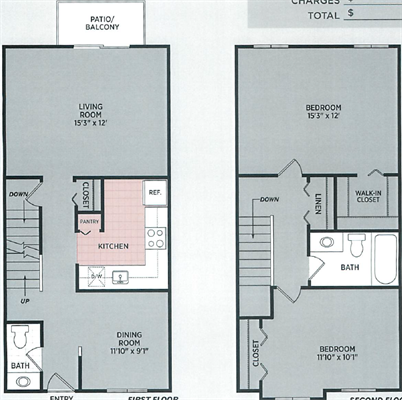 Floorplan - Forest Hills Townhomes