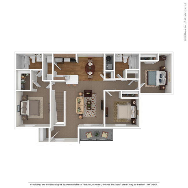 Floorplan - Lakeshore Village Apartments