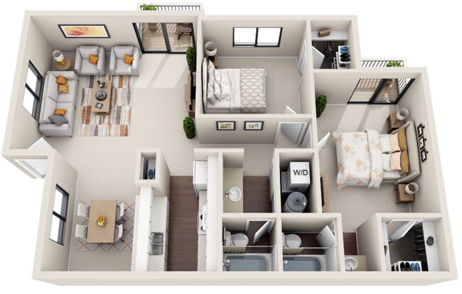 Floorplan - Waterchase Apartments