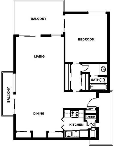 Floorplan - Oak Creek Apartments