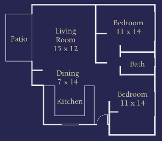 2BR/1BA - Villa Del Mar Apartments