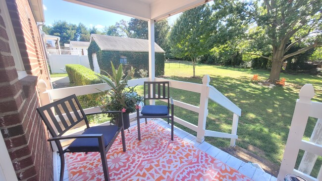 Rear porch overlooking the yard - 1105 Westview Dr