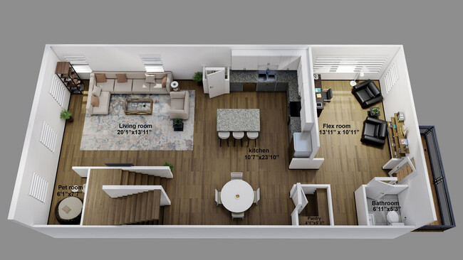 Floorplan - The Westbrook at Brewers Row Townhomes