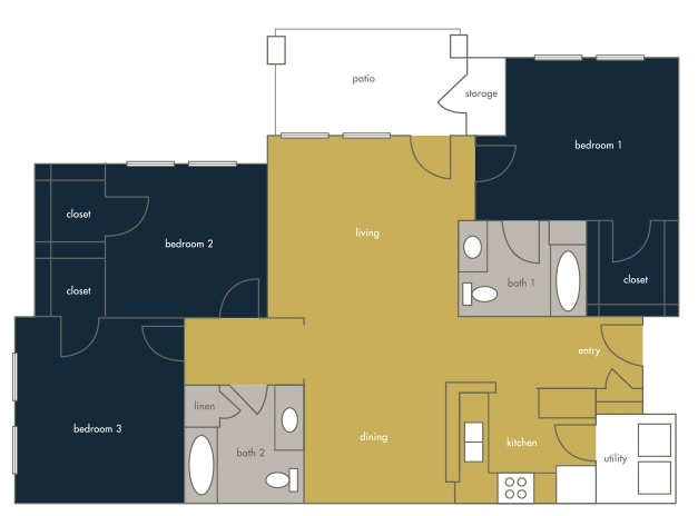 3BR/2BA - The Meadows at Bentley