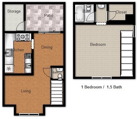 1BR/1.5BA - Oak Park Village Condominiums