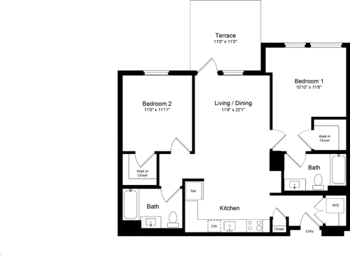 Floorplan - One Henry Adams