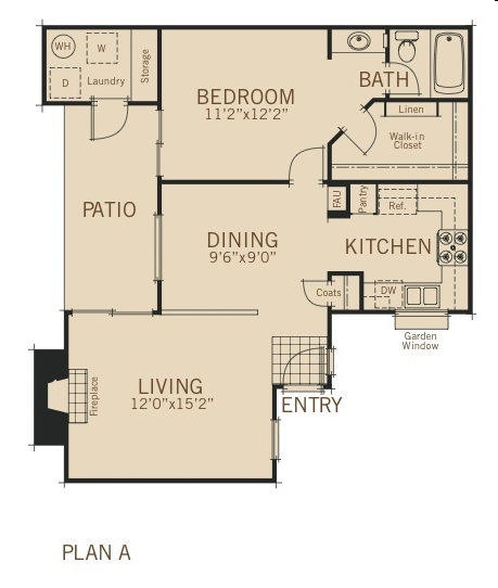 Plan A - Pointe Niguel Apartments