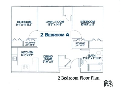 2BR/1BA - Southwind Landing Senior Apartments