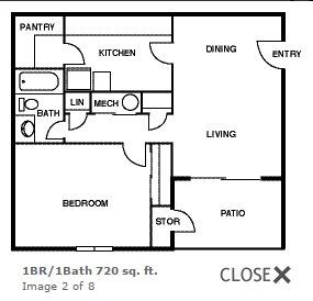 1BR/1BA - Foxcroft Apartments