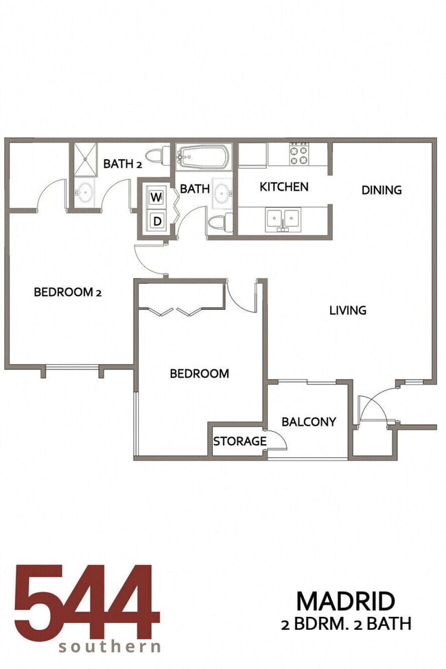 Floorplan - 544 Southern Apartments