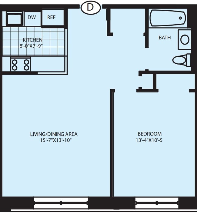1BR/1BA - The Andrew