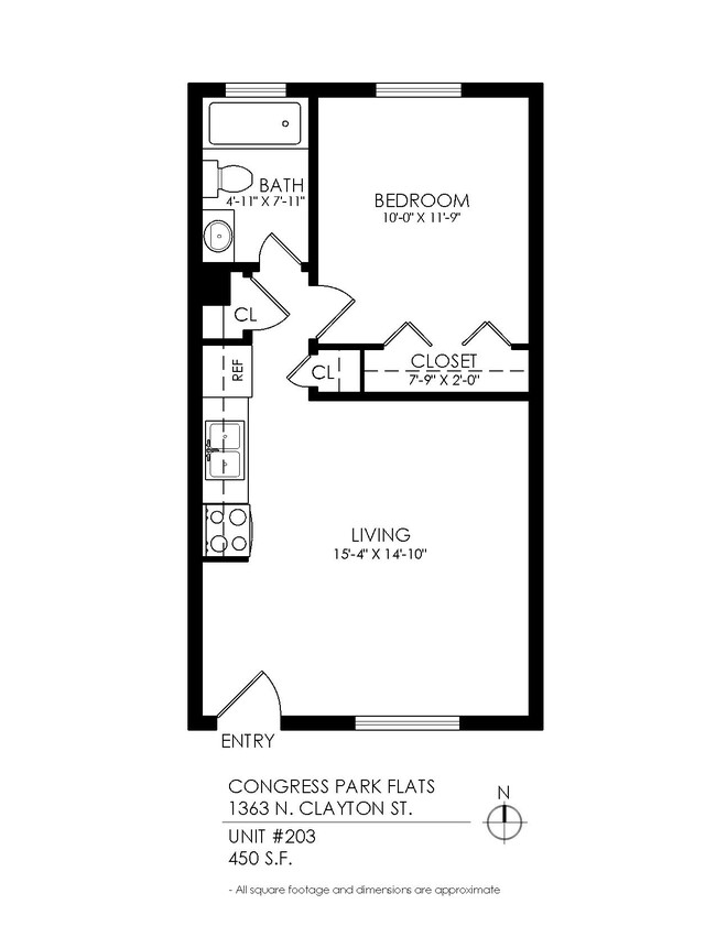 Floorplan - Congress Park Flats