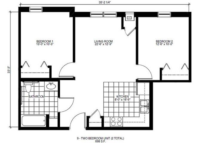 Floorplan - Heritage Landing 55+ Apartments