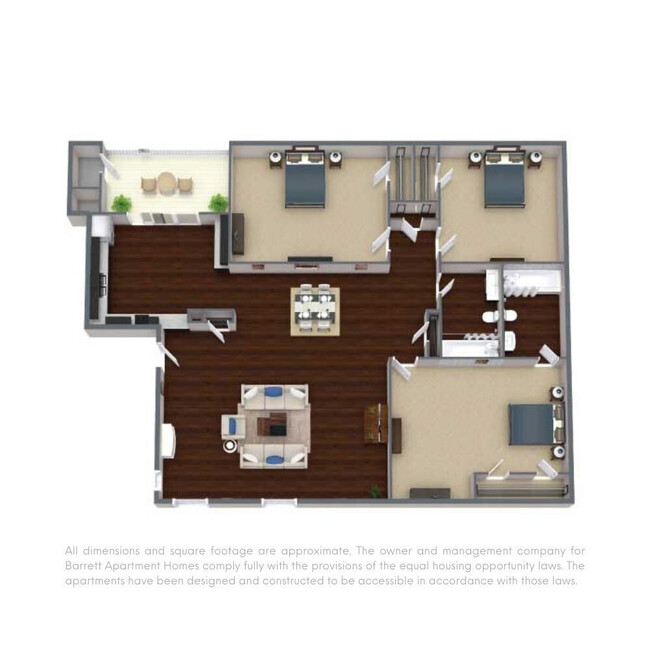 Floorplan - Barrett Apartment Homes