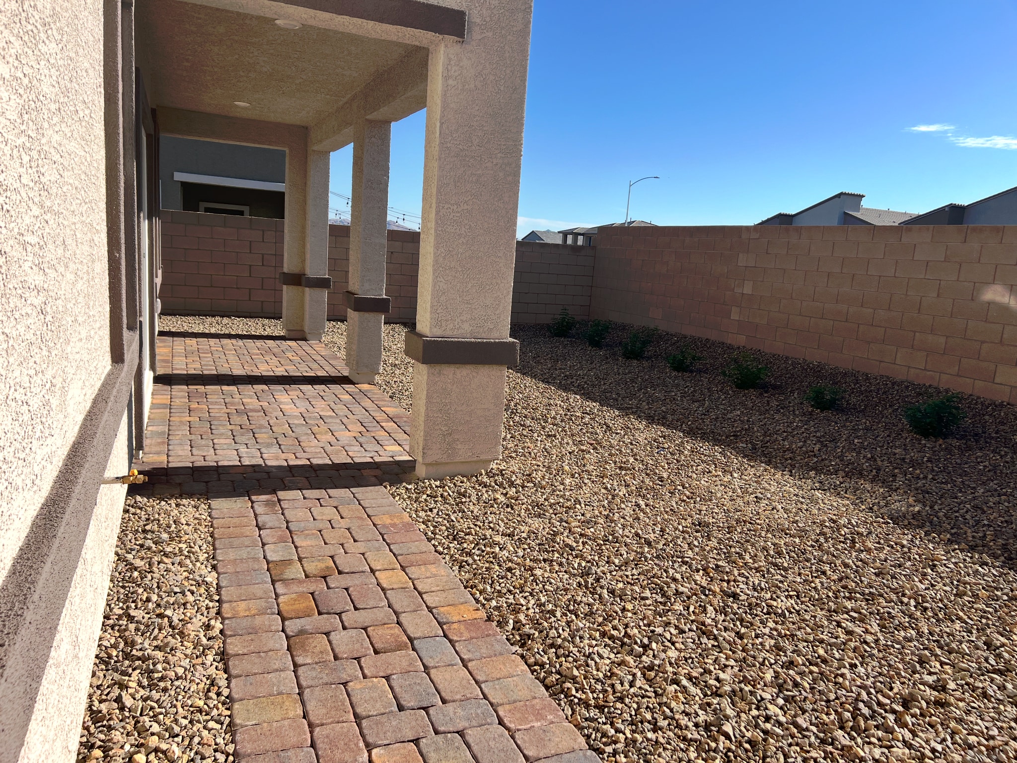 Landscaped backyard - 486 Daphne Terrace St