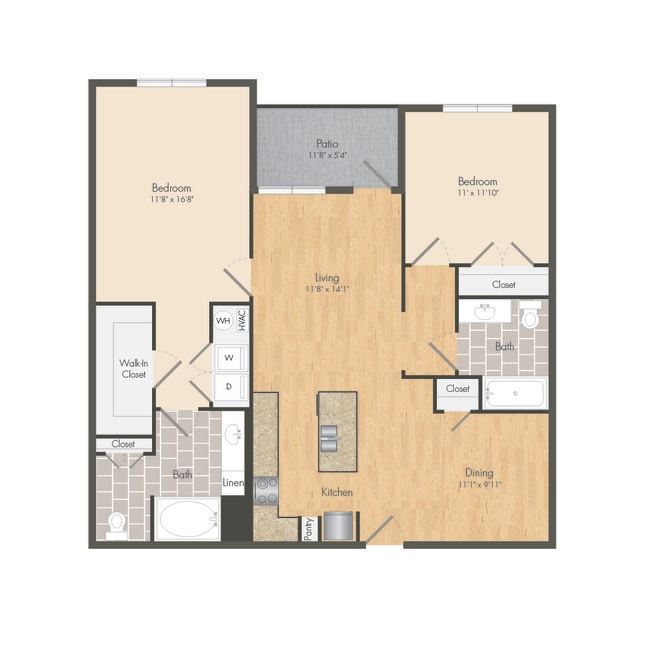 Floorplan - The Met Apartment Homes