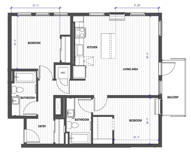 Floorplan - Hyas Point Apartments