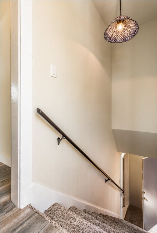 Interior Stairs to lower suite - 1005 Calzona St