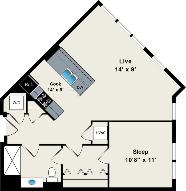 Floorplan - Reside on Green Street