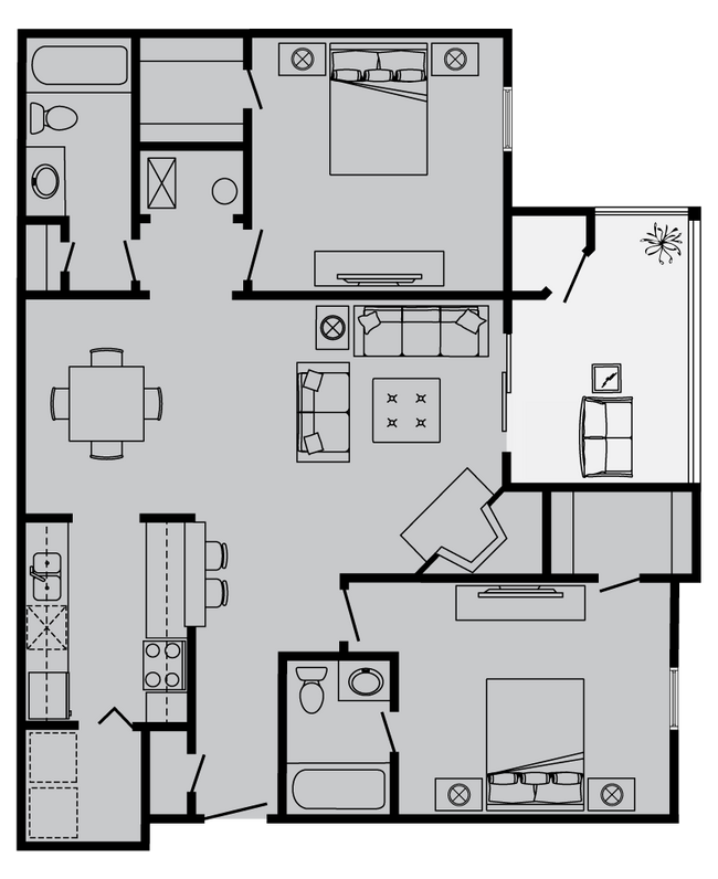 Floorplan - The Vanderbilt Apartments