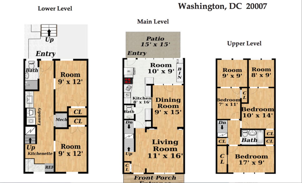 Floor plan - 1934 38th St NW