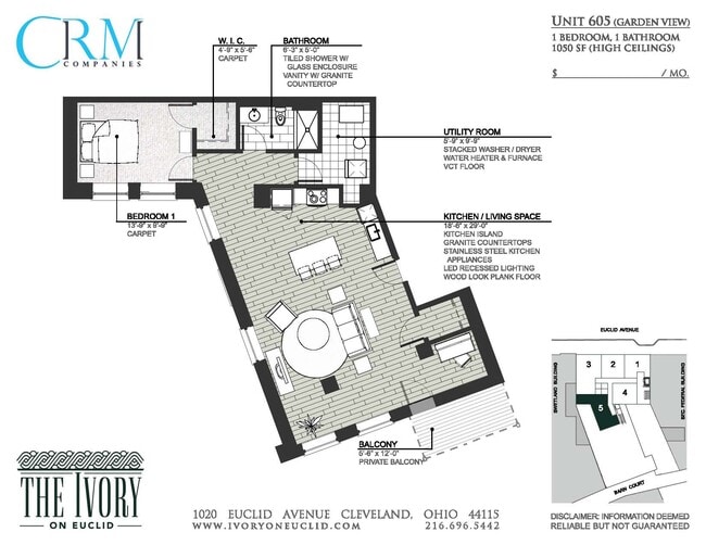 Floorplan - The Ivory on Euclid