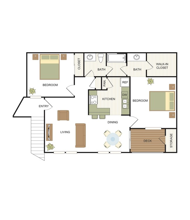 Floorplan - RiverBend Apartment Homes