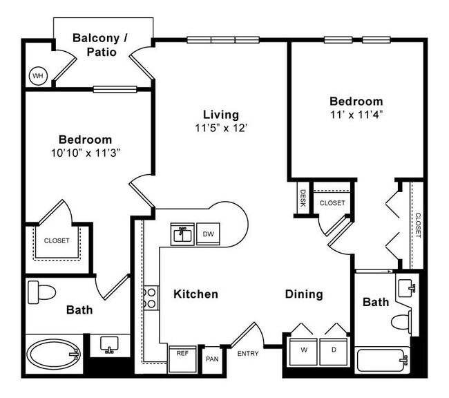 Floorplan - Windsor Lofts at Universal City