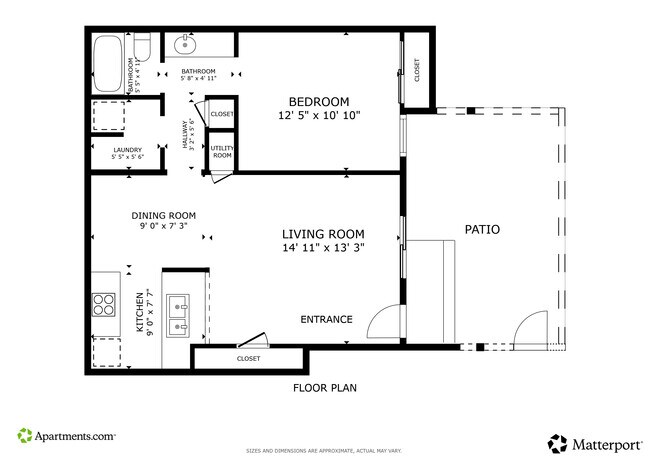 1BR, 1BA - 658SF - Sofi Dublin