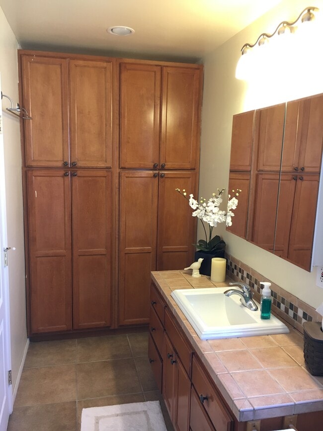 Built in storage in Bathroom - 974 W 20th St