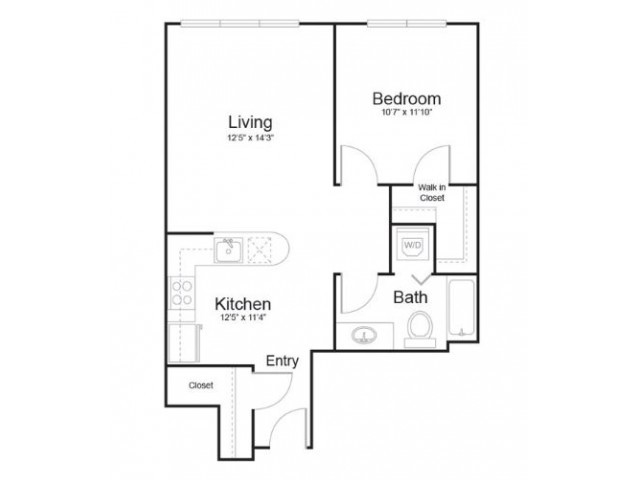 Floor plan 1p1 - Waterline