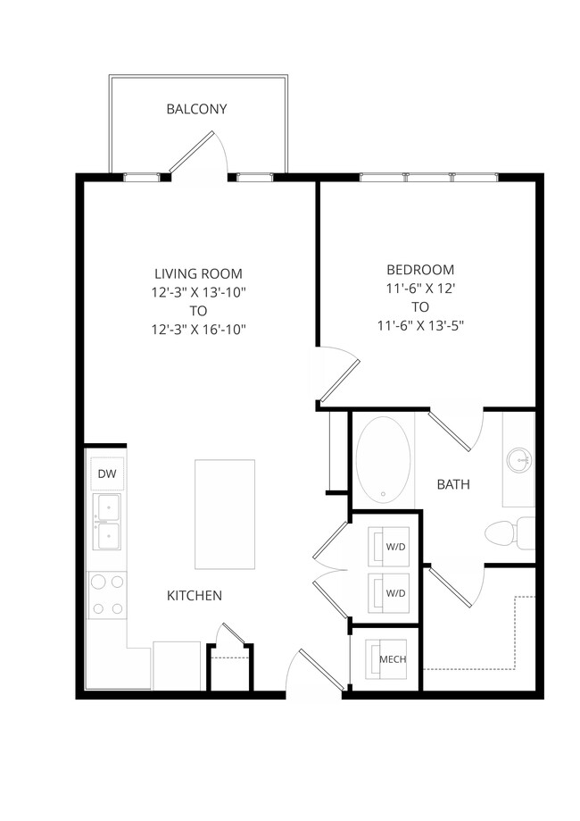 Floorplan - The Crosby at the Brickyard Apartment Homes