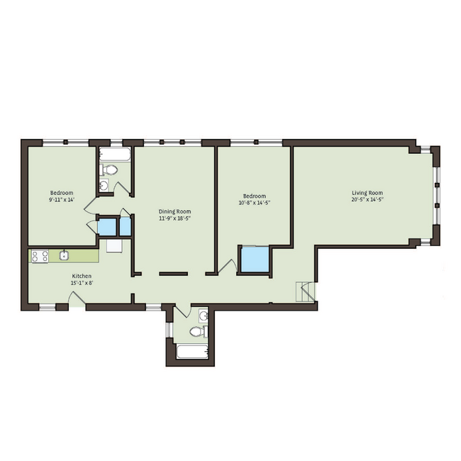 Floorplan - 5053 S. Ellis Avenue