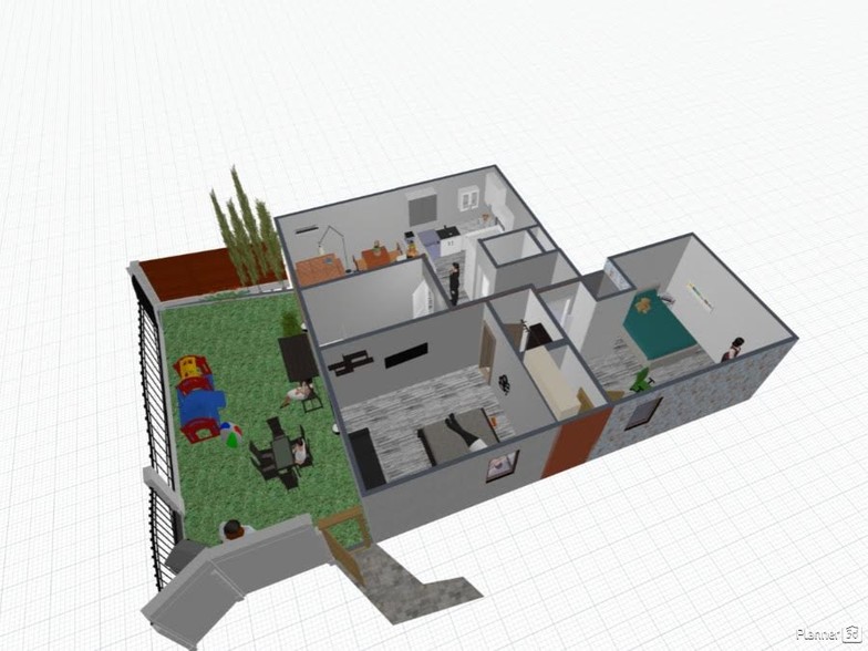 CAD Illustrations of the space & layout - 9114 Alcott St