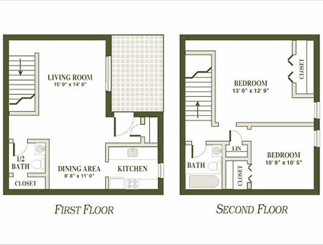 2BR/1.5BA - New Hampton Commons Apartments