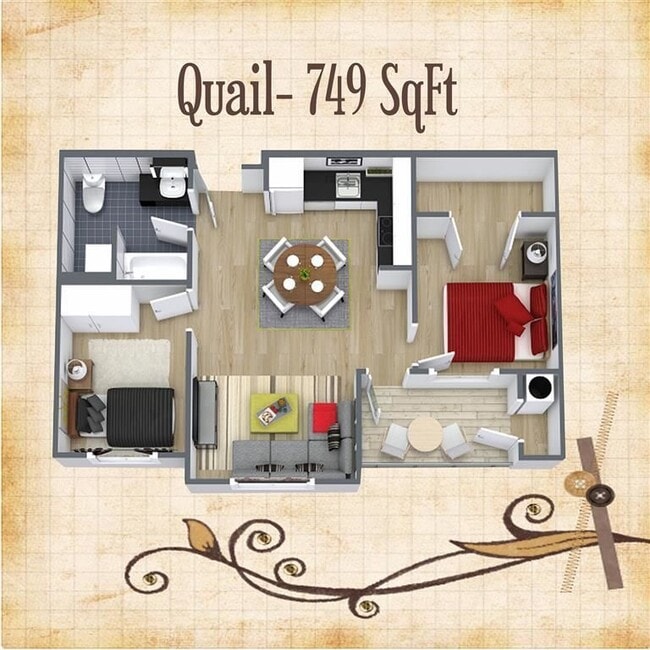 Floorplan - LARC at Olympia (Senior Housing 62+)