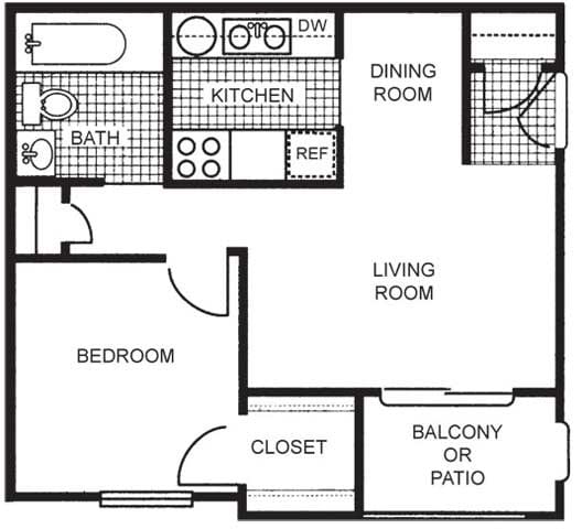 1BR/1BA - Silverado Apartments