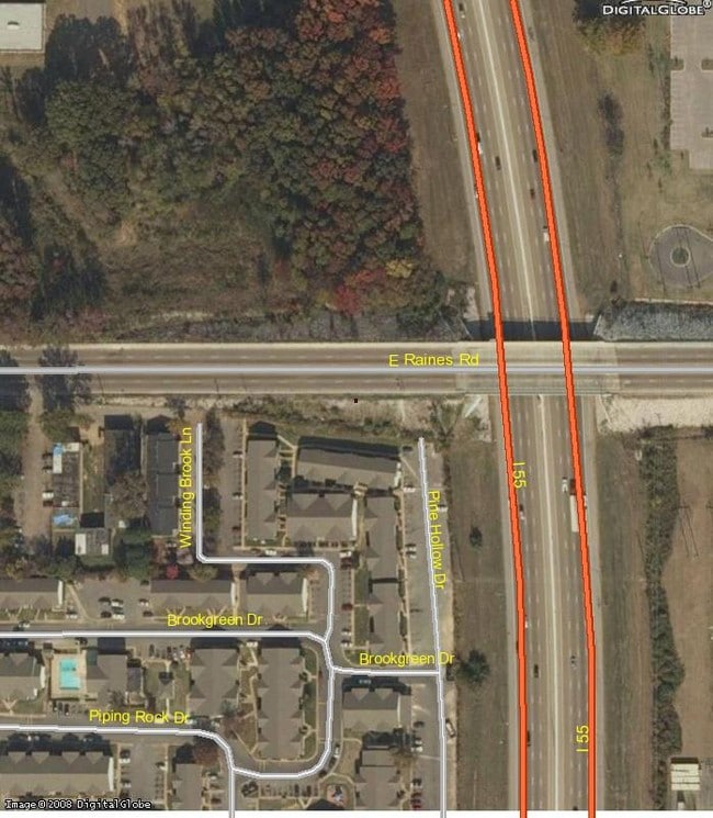 Aerial Photo - Raines Apartments