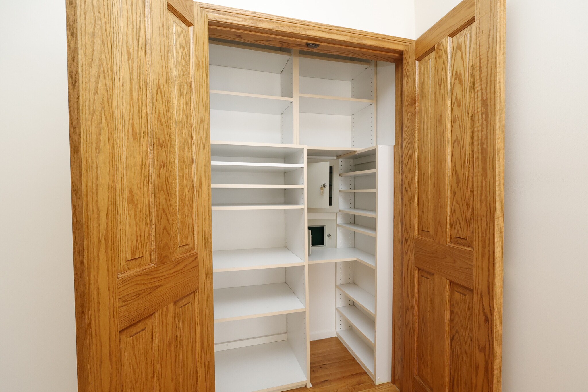 Close up of closet with two safes for valuables - 4831 Canoga Ave