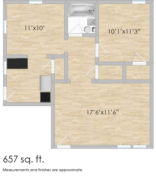 Floorplan - 504-508 S. Cuyler Ave.