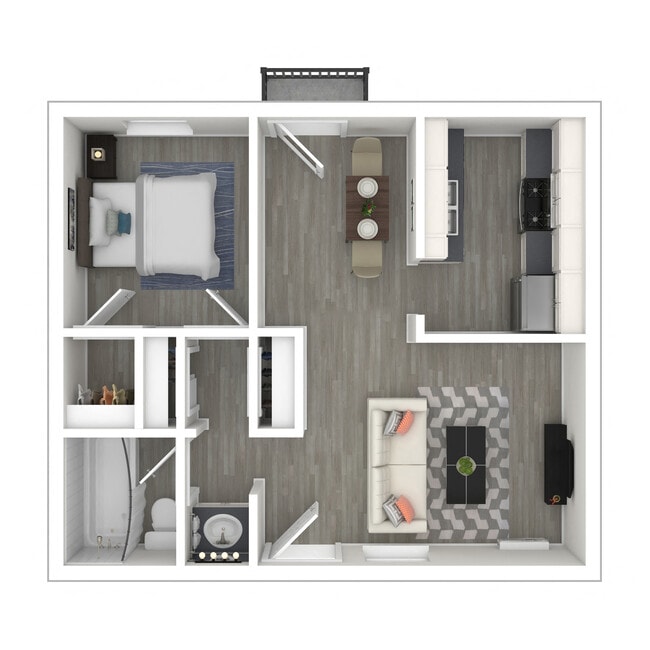Floorplan - Hollywood Apartments