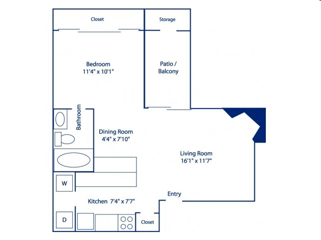 1BR/1BA - The Vines