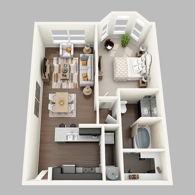 Midtown Grove - A2 - 1 Beds - 1 Baths - 780 Sq. ft. - Midtown Grove